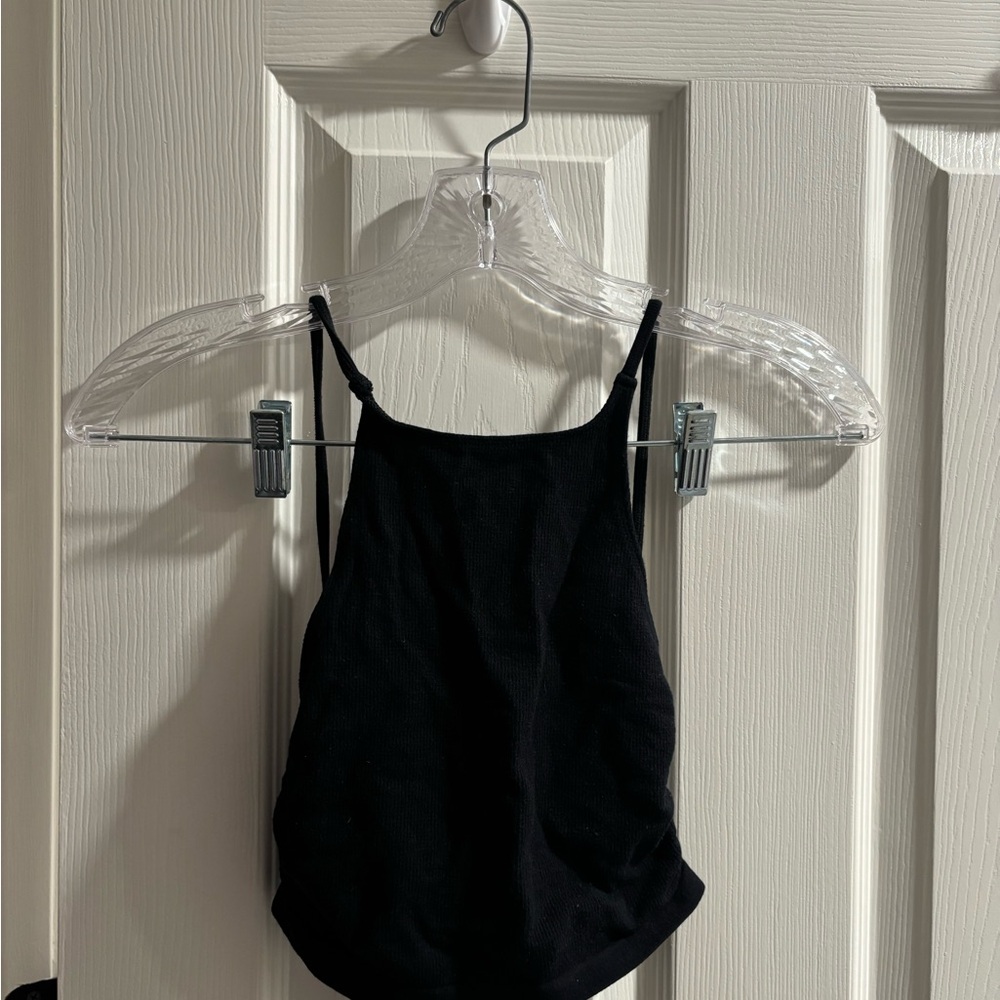 Urban Outfitters Black Fitted Backless Camisole